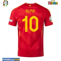 Spanien Dani Olmo #10 Heimtrikot EM 2024 Kurzarm